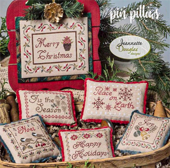 Jeannette Douglas Designs - Christmas Cheer Pin Pillows MAIN