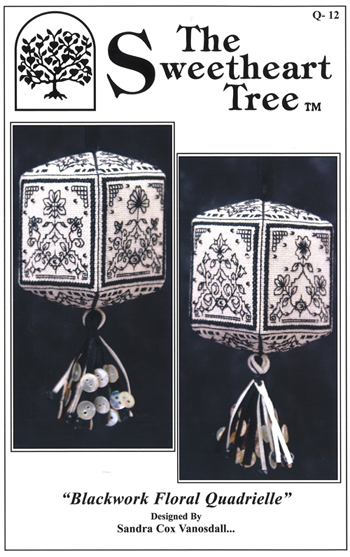 The Sweetheart Tree - Blackwork Floral Quadrielle MAIN