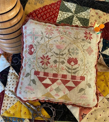 Pansy Patch Quilts and Stitchery - Betsy's Patchwork Baskets Series - Betsy's Winter Basket MAIN
