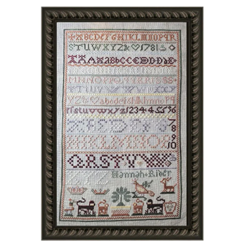 The Wishing Thorn - Hannah Rider Sampler 1781 MAIN
