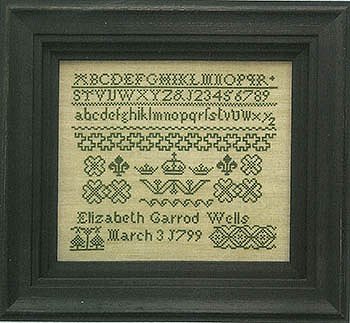 Hands Across The Sea Samplers - Elizabeth Garrod 1799 MAIN