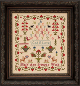 Hands Across The Sea Samplers - Mary Ann Preece 1851 THUMBNAIL