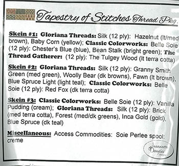 Jeannette Douglas Designs - Tapestry of Stitches Thread Pack MAIN