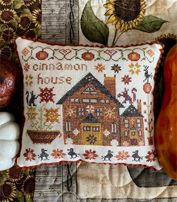 Pansy Patch Quilts and Stitchery - Houses On Pumpkin Lane Series 7 - Cinnamon House MAIN