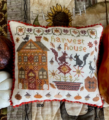 Pansy Patch Quilts and Stitchery - Houses On Pumpkin Lane Series 9 - Harvest House MAIN
