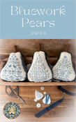 Annie Beez Folk Art - Bluework Pears THUMBNAIL