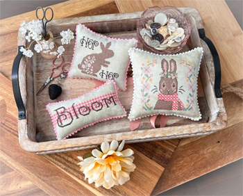 Annie Beez Folk Art - Bloomin' Bunnies Trio MAIN