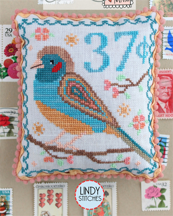 Lindy Stitches - Air Mail - May Red Cheeked Cordon Bleu MAIN