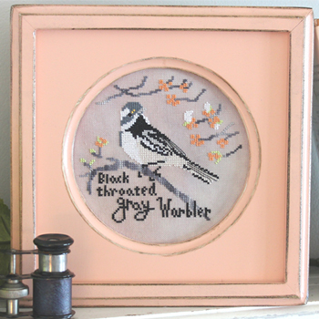 Lindy Stitches - Bird Crush Club - Black Throated Gray Warbler MAIN