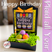 Hands On Design - Plaid All Year - Happy Birthday THUMBNAIL