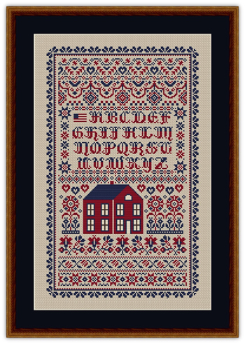 Happiness Is HeartMade - Red House Patriotic Sampler MAIN