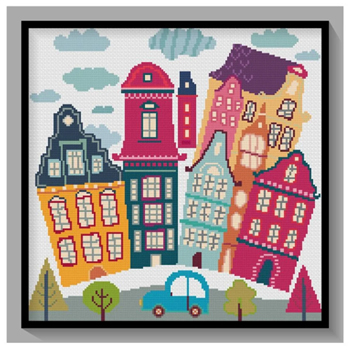 Susanamm Cross Stitch - Bright Houses MAIN