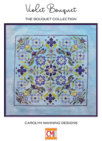 carolyn manning designs cross stitch bouquet collection violet bouquet ...