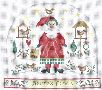 Imaginating - Santa's Flock Snow Globe 3435 MAIN