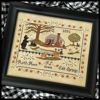 finally a farmgirl cross stitch ole florida sampler stoney creek cross ...