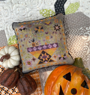 Pansy Patch Quilts and Stitchery - Betsy's Holiday Basket Series - Betsy's Halloween Basket MAIN