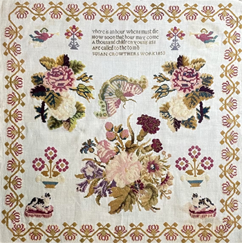 From The Heart - Susan Crowthers 1853 Sampler MAIN