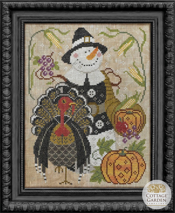 Cottage Garden Samplings - The Snowman Collector Series #12 The Pilgrim MAIN