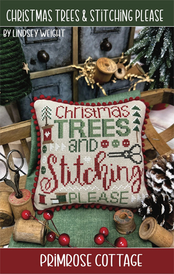 Primrose Cottage Stitches - Christmas Tree & Stitching Please MAIN