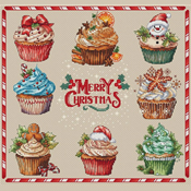 Les Petites Croix De Lucie - Merry Christmas Cupcakes THUMBNAIL