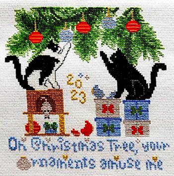 Sister Lou Stitches - Kitty Christmas MAIN