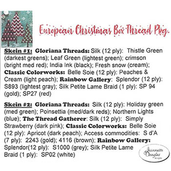Jeannette Douglas Designs - European Christmas Box Thread Pack MAIN