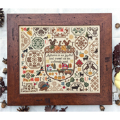 lila's studio cross stitch autumn is as joyful quaker needlework