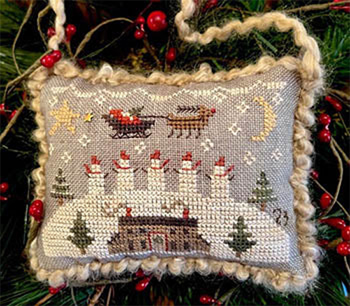 Homespun Elegance - 2023 Snowman Ornament - Snowman Lookout MAIN