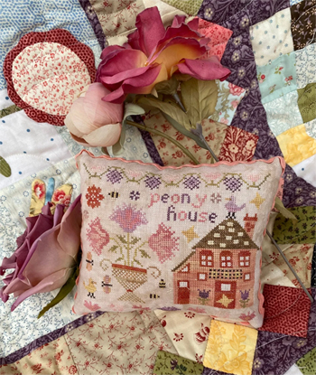 Pansy Patch Quilts and Stitchery - Houses on Wisteria Lane Series - Peony House MAIN