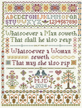 Imaginating - Woman Seweth Sampler 3445 MAIN