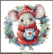 Les Petites Croix De Lucie - Christmas Mouse THUMBNAIL