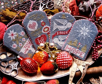 Heartstring Samplery - Advent Season Ornament Set MAIN