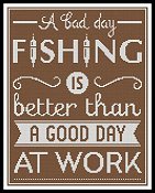 Artecy Cross Stitch - Fishing Quote 2 THUMBNAIL