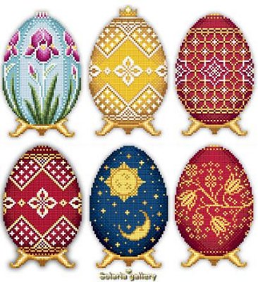 Solaria Gallery - Easter Eggs in Faberge Style Collection 3 MAIN