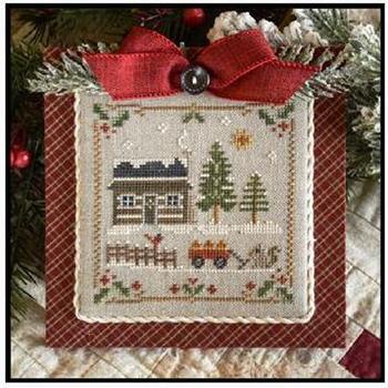 Little House Needleworks - Log Cabin Christmas - Part 1 Log Cabin Squirrel MAIN
