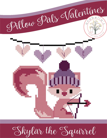 Anabella's - Pillow Pals Valentines - Skylar The Squirrel MAIN