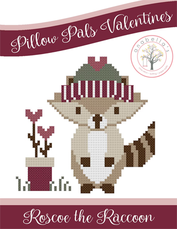 Anabella's - Pillow Pals Valentines - Roscoe The Raccoon MAIN