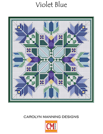 carolyn manning designs cross stitch violet blue cm designs needlework