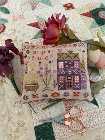 Pansy Patch Quilts and Stitchery - Houses on Wisteria Lane Series - Sampler House MAIN