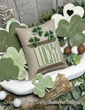 Crafty Bluebonnet Designs - Spring Spool Series - Lucky Clover Spool MAIN
