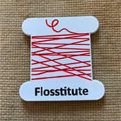 Flosstitute Enamel Needle Minder by Rebel Stitcher Designs THUMBNAIL