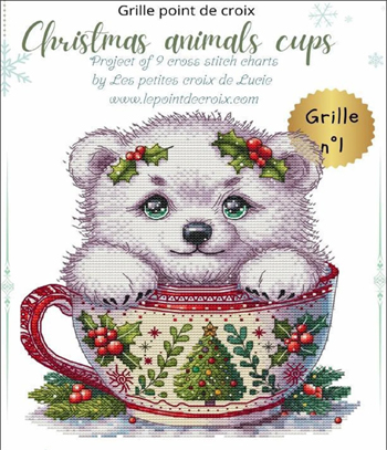 Les Petites Croix De Lucie - Christmas Animals Cups Part 1 Bear MAIN