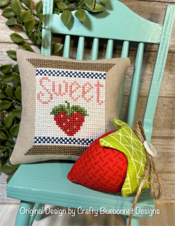 Crafty Bluebonnet Designs - Summer Spool Series - Sweet Strawberry Spool MAIN