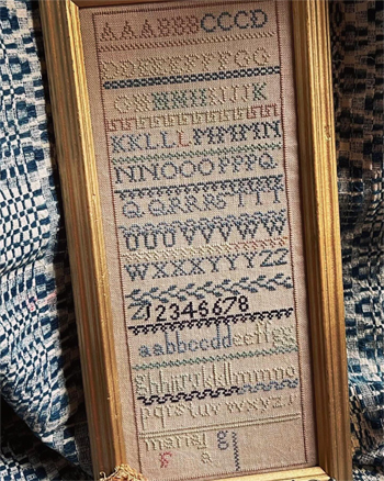 Homespun Elegance - Reproduction Sampler XIII - Maria-A British Marking Sampler MAIN