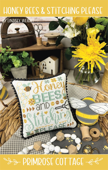 Primrose Cottage Stitches - Honey Bees & Stitching Please MAIN