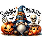 Les Petites Croix De Lucie - Spooky Halloween Magnet THUMBNAIL