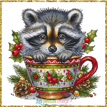Les Petites Croix De Lucie - Christmas Animals Cups Part 4 Raccoon MAIN