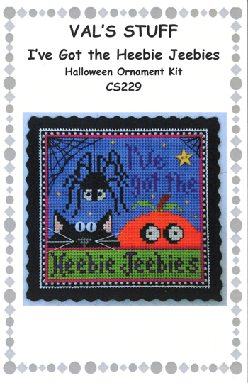Val's Stuff - I've Got The Heebie Jeebies Halloween Ornament Kit CS229 MAIN