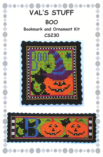 Val's Stuff - Boo Bookmark and Ornament Kit CS230 MAIN