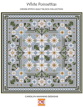 Carolyn Manning Designs - Quilt Block Collection White Poinsettias MAIN